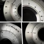 TITANER Titanium Slide Rule Set for Precision Measurements