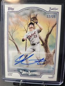 2025 Topps Bob Ross Colt Keith Titanium Auto