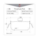 Keith Titanium 1.8L Pot - Ti6015