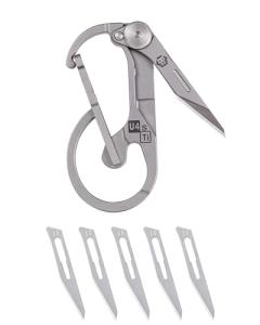 RovyVon U4 G2 Titanium Carabiner and Utility Knife