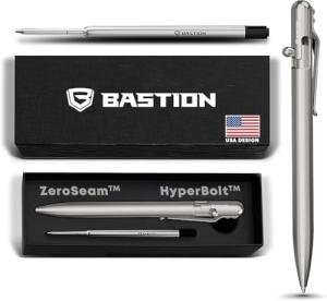 BASTION Slim Bolt Titanium Pen – Lightweight EDC