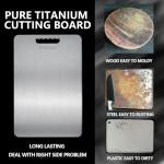 Dual-Sided Titanium Cutting Board for Kitchen Use