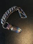 Titanium Wing Carabiner Keychain with Flame Anodizing