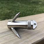 Silver Titanium Grappling Hook for Adventurers
