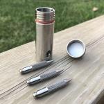 Silver Titanium Grappling Hook for Adventurers