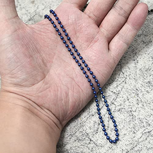 Blue Pure Titanium Chain Necklace for Men and Women