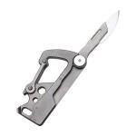 TACRAY Titanium Keychain Clip with Utility Knife