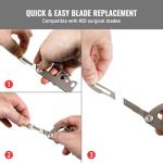 TACRAY Titanium Keychain Clip with Utility Knife