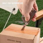 TACRAY Titanium Keychain Clip with Utility Knife