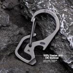 TACRAY Compact Titanium EDC Keychain Carabiner Tool