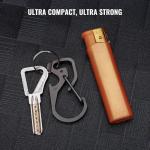 TACRAY Compact Titanium EDC Keychain Carabiner Tool