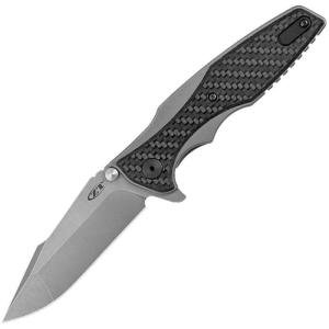 Titanium Pocket Folding Knife with Glow Carbon Fiber