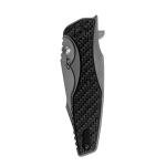 Titanium Pocket Folding Knife with Glow Carbon Fiber