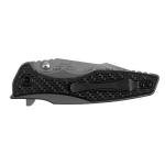 Titanium Pocket Folding Knife with Glow Carbon Fiber