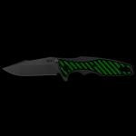 Titanium Pocket Folding Knife with Glow Carbon Fiber