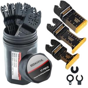 17-Piece Titanium Oscillating Saw Blade Set