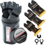 17-Piece Titanium Oscillating Saw Blade Set