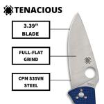 Spyderco Tenacious Blue Titanium Folding Knife