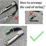 WANERSEN Titanium Paracord Bead Necklace EDC Style 2