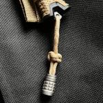 WANERSEN Titanium Paracord Bead Necklace EDC Style 2