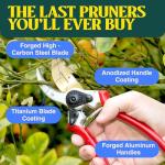Titanium Bypass Hand Pruner for Garden Use