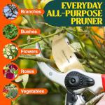 Titanium Bypass Hand Pruner for Garden Use