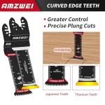 20 Pcs Extra Long Titanium Oscillating Tool Blades