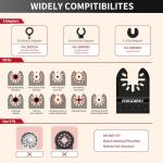 20 Pcs Extra Long Titanium Oscillating Tool Blades