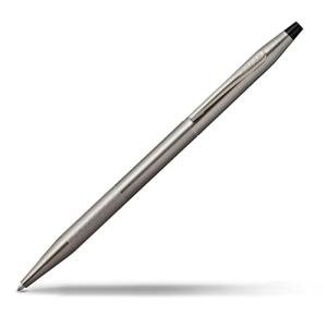 Cross Classic Century Refillable Ballpoint Pen, Medium Ballpen, Includes Premium Gift Box - Titanium Grey Micro-Knurl