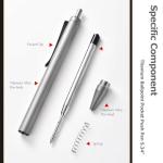 Hamans Titanium Push Ballpoint Pen for EDC