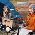 Portable Titanium Wood Stove for Camping and Hiking