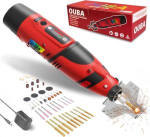 OUBA Cordless Chainsaw Sharpener with Titanium Bits