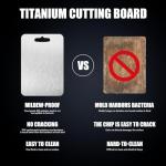 Titanium Cutting Board - Durable Double-Sided Design