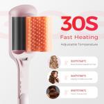 Titanium Waver Tool with Dual Barrels & Heat Control