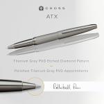 Titanium Grey Cross ATX Rollerball Pen Gift Set