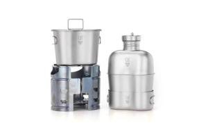 Keith Titanium Pro Canteen Mess Kit with Stove