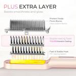 Titanium Ionic Hair Straightener Brush - TYMO Ring Plus