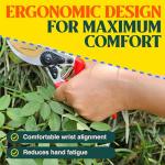 Titanium Ergonomic Pruners for Heavy Duty Gardening