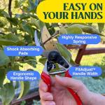 Titanium Ergonomic Pruners for Heavy Duty Gardening