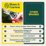 Titanium Ergonomic Pruners for Heavy Duty Gardening