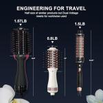 5-in-1 Titanium Travel Hair Dryer Brush