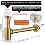 Titanium Gold Round Bottle P Trap Kit