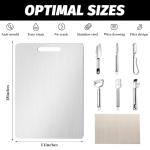 8-in-1 Titanium Cutting Board and Knife Set