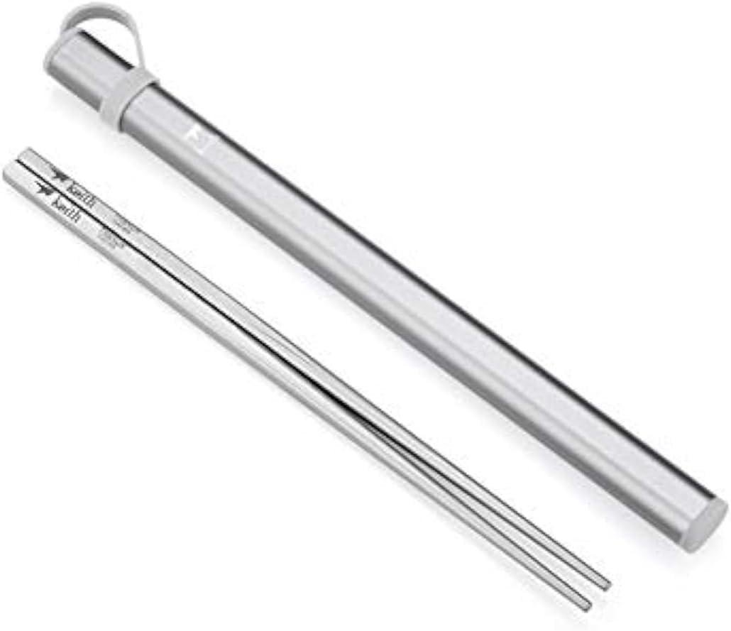 Keith Titanium Ti5633 Square Chopsticks with Case
