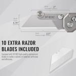 Titanium Folding Utility Knife with Extra Blades