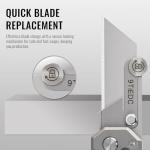 Titanium Folding Utility Knife with Extra Blades