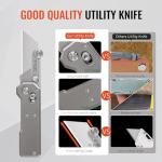 Titanium Folding Utility Knife with Extra Blades