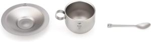 Keith Titanium Coffee Cup Set with Saucer