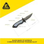 Cressi Black Titanium Grip - 6.8 Inch