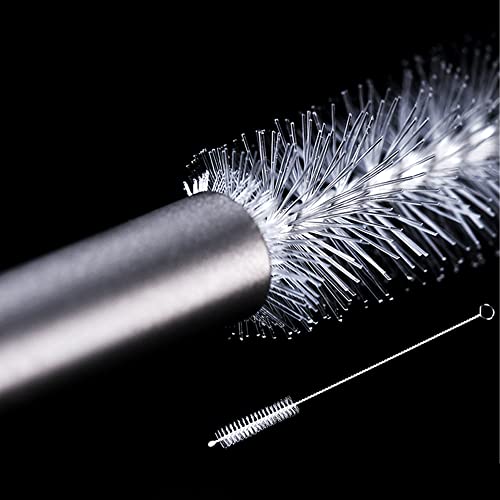 WANERSEN Titanium Drinking Straws with Brush, 7.87